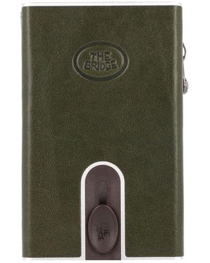 The Bridge Stouo Geldbörse Rfid Schutz Leder 6.5 Cm Für Herren - Grün