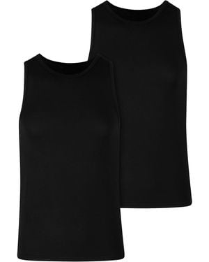 Urban Classics Bamboo Basic Tank Top 2-Pack Für Herren - Schwarz
