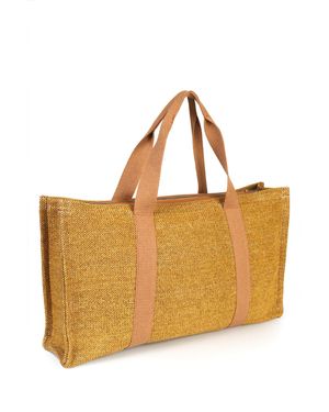 Capone Outfitters Navia Strand-Tasche Aus Korbgeflecht Für Damen - Braun