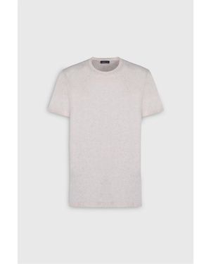 ALTINYILDIZ CLASSICS Slim-Fit-T-Shirt Aus Baumwolle Mit Rundhalsausschnitt Für Herren - Natur