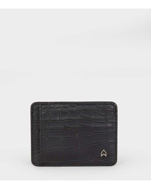 Defacto Kunstlederkarte Mit Krokodilmuster Von Atolyewolf X Accessoire Für Herren - Grau