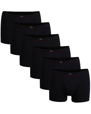 Götzburg Hosen 6Er Pack Single Jersey, Unterwäsche Set, Baumwollstretch Für Herren - Schwarz