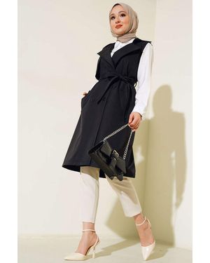 Bigdart 5911 Trenchcoat Mit Zweireihigem Kragen Für Damen - Blau