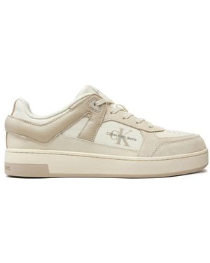 Calvin Klein Basket Cup Low Laceup Lth Ml Mtr - Weiß