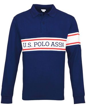 U.S. POLO ASSN. Gömlek Polo Gömlek Uzun Kollu Für Herren - Blau