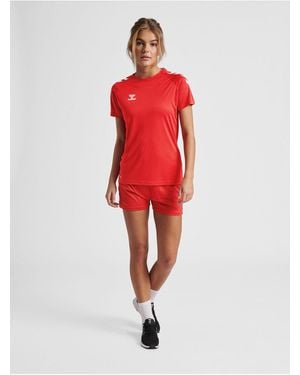 Hummel Hmlcore Xk Core Poly T-Shirt S/S Für Damen - Rot