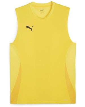 PUMA Regular Sleeveless Crew Neck Jerseys Performance Focus - Gelb