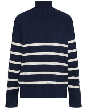 Pieces Pcsia Ls – Rollneck Knit Noos Bc-Modell Für Damen - Blau