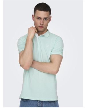 Only & Sons Onsfletcher Life Slim Fit Yucca Polo Noos - Grün