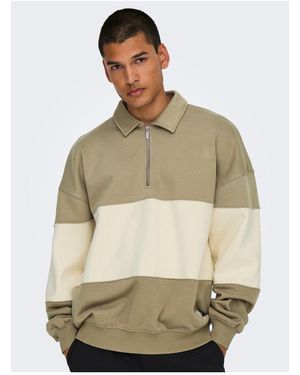 Only & Sons Kazak Byron Sweatshirt Für Herren - Natur