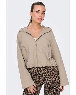 ONLY Onlbealo Hood Jacket Cc Otw Bej Kadın Mont 15336162 Für Damen - Braun