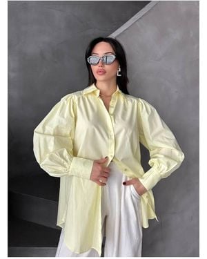 My Blog Gelbes Hemd Aus 100 Baumwolle – 102135 Für Damen