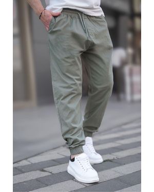 Madmext Mintgrüne, Entspannte Jogginghose Für Herren - Grau