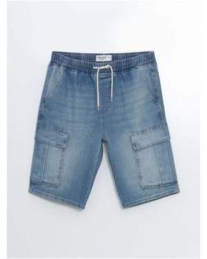 LC Waikiki Standard-Jeansshorts Für Herren - Blau
