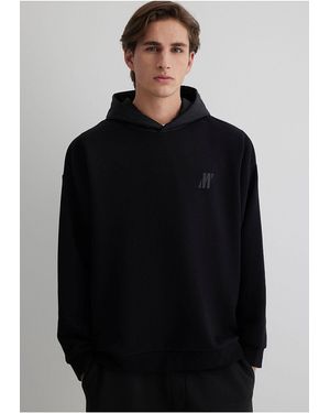 Mavi Pro Kapuzenpullover 0S10353-71379 Für Herren - Schwarz