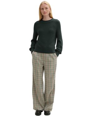 Tom Tailor Crew Neck Pullover Für Damen - Grün