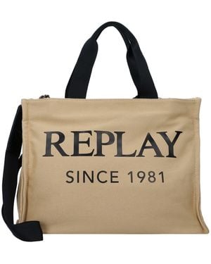 Replay Shopper Tasche 40 Cm Für Damen - Natur