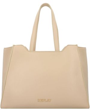 Replay Shopper Tasche 42.5 Cm Für Damen - Natur