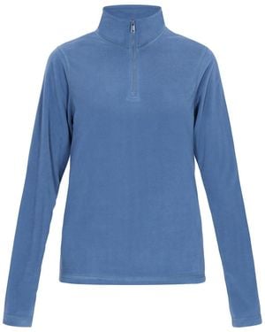 swirly Fleecepullover Für Damen - Blau