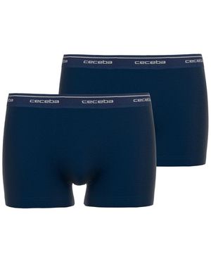 Ceceba Shorts 4Er Pack Boxershorts, Pants, Basic, Cotton Stretch, Einfarbig Für Herren - Blau