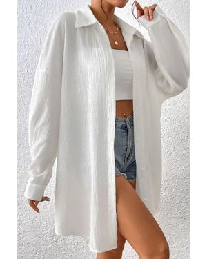 Know Weißes Oversize-Longshirt Für Damen