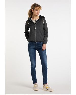 Schmuddelwedda Strickfleecefunktionsjacke Für Damen - Blau