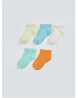 LC Waikiki 5-Teiliges Basic Baby Boy Booties Socken Set Für Herren - Weiß