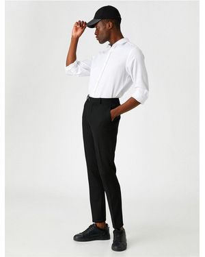 Koton Slim-Fit-Chinohose Für Herren - Weiß