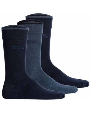 Camel Active Socken, 3Er-Pack Box, Basic-Socken, Bio-Baumwolle Für Herren - Blau