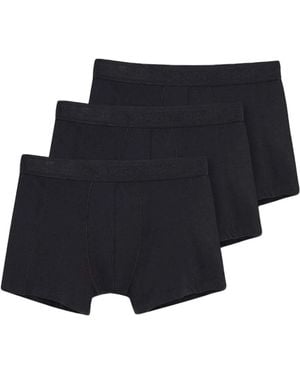 Dagi Boxershorts Boxershorts Set Unterhosen 3Er Pack Elastischer Bund Für Herren - Schwarz