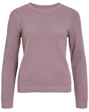 Vila Strickpullover Vidalo Basic Für Damen - Lila