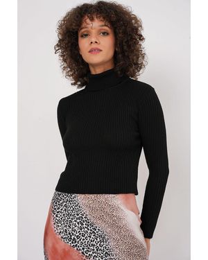 Bigdart 15896 Rollkragenpullover – Für Damen - Schwarz
