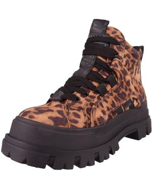 Buffalo Sportliche Stiefelette Aspha Nc Mid 1622591//Leo Textil Für Damen - Braun