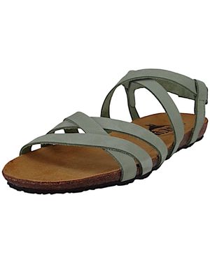 Plakton Komfort Sandalen Mam Vali 575184 575184 Nobuck Salvia Leder Für Damen - Grün