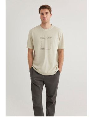 Mavi Beiges T-Shirt Mit Lockerer Passform Lockere, Entspannte Passform -70322 Für Herren - Braun