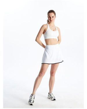 LC Waikiki Xside Active Sportrock Mit Elastischem Bund Für Damen - Weiß