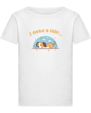 Merchcode Girls Need Nap T-Shirt Für Damen - Weiß