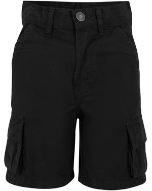 Urban Classics Boys Knee Pleat Cargo Shorts Für Herren - Schwarz