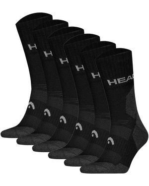 Head Wandersocken, 6Er Pack Hiking All Climates Crew, Sportsocken, Logo - Schwarz