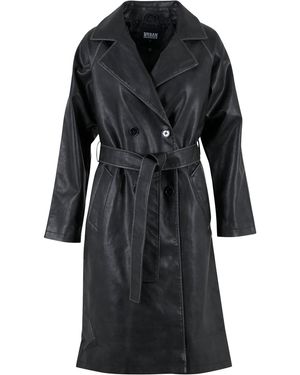 Urban Classics Ladies Vintage Trenchcoat Für Damen - Schwarz
