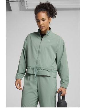 PUMA Lace Gewebte Jacke Für Damen - Grün
