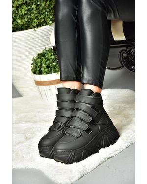 Fox Shoes 09 Schwarze Sportschuhe Mit Keilsohle Für Damen