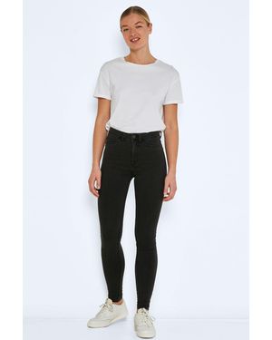 Noisy May Nmcallie Hw Skinny Jeans Vi069Dg Fwd Noos Für Damen - Weiß