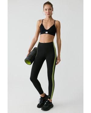 Urban Beat Lolita Urbanbeat Weiche Schwarze Leggings Mit Streifen An Der Seite Für Damen