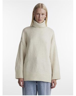 Pieces Rollkragenpullover Pcnancy Für Damen - Weiß