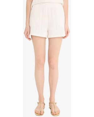 Defacto Regular Fit Bürümcük Shorts Für Damen - Weiß