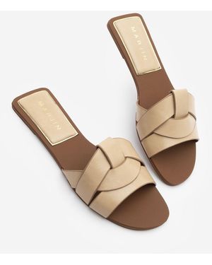 Marjin Riemchen Freizeitpantoffeln Narlis Für Damen - Natur