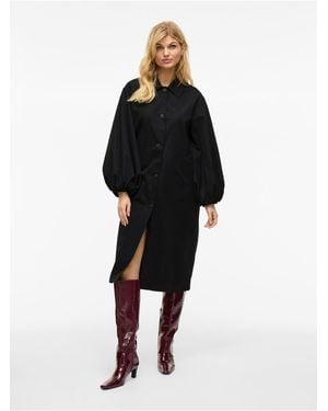 Vila Trenchcoat Vidiscover Ballonärmel Für Damen - Schwarz
