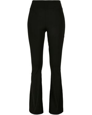 Urban Classics Ladies Recycled High Waist Flared Leggings Für Damen - Schwarz