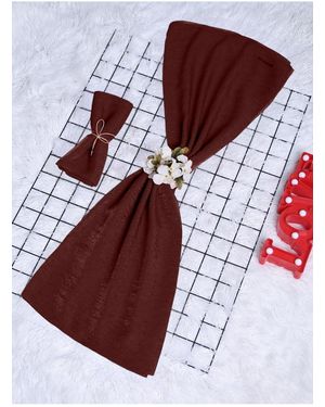 Modamorfo Glitzernder Crinkle-Schal Für Damen - Rot